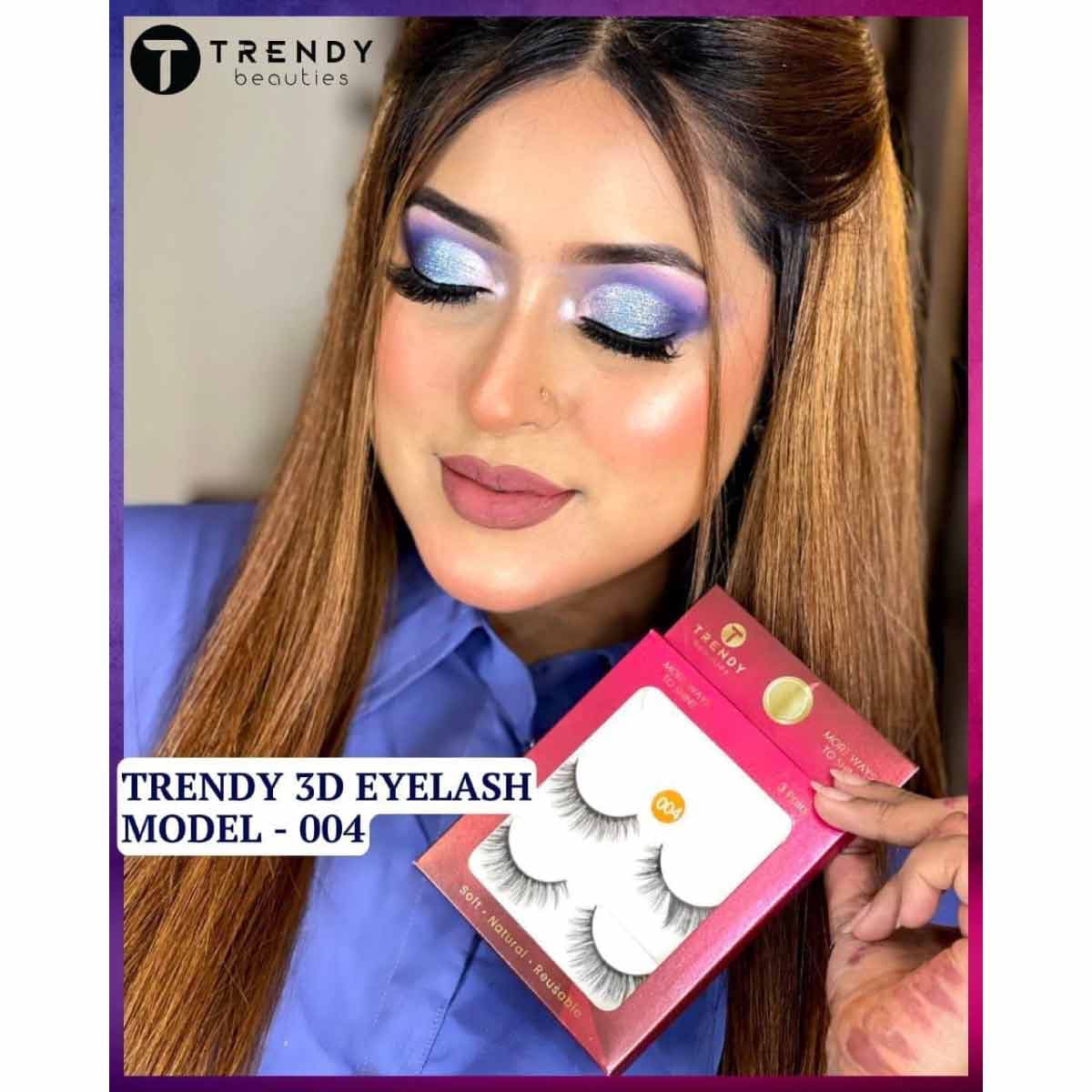 Trendy Beauty 3 Pair Eyelash - 004