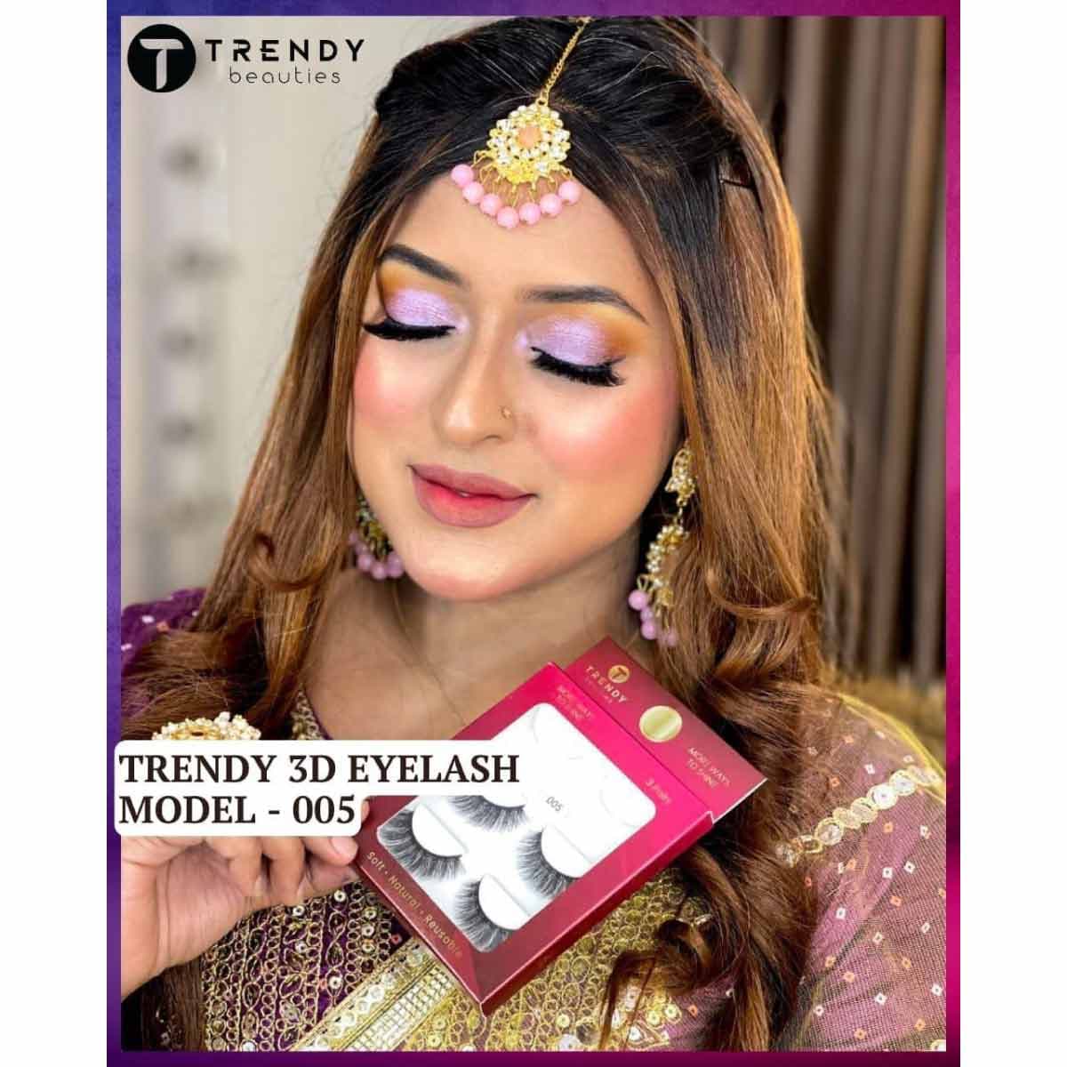Trendy Beauty 3 Pair Eyelash - 005