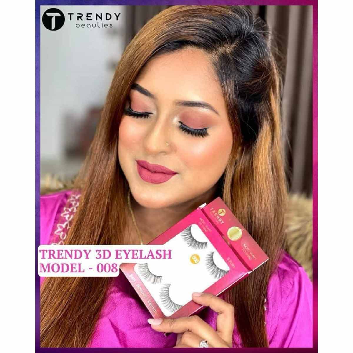 Trendy Beauty 3 Pair Eyelash - 008