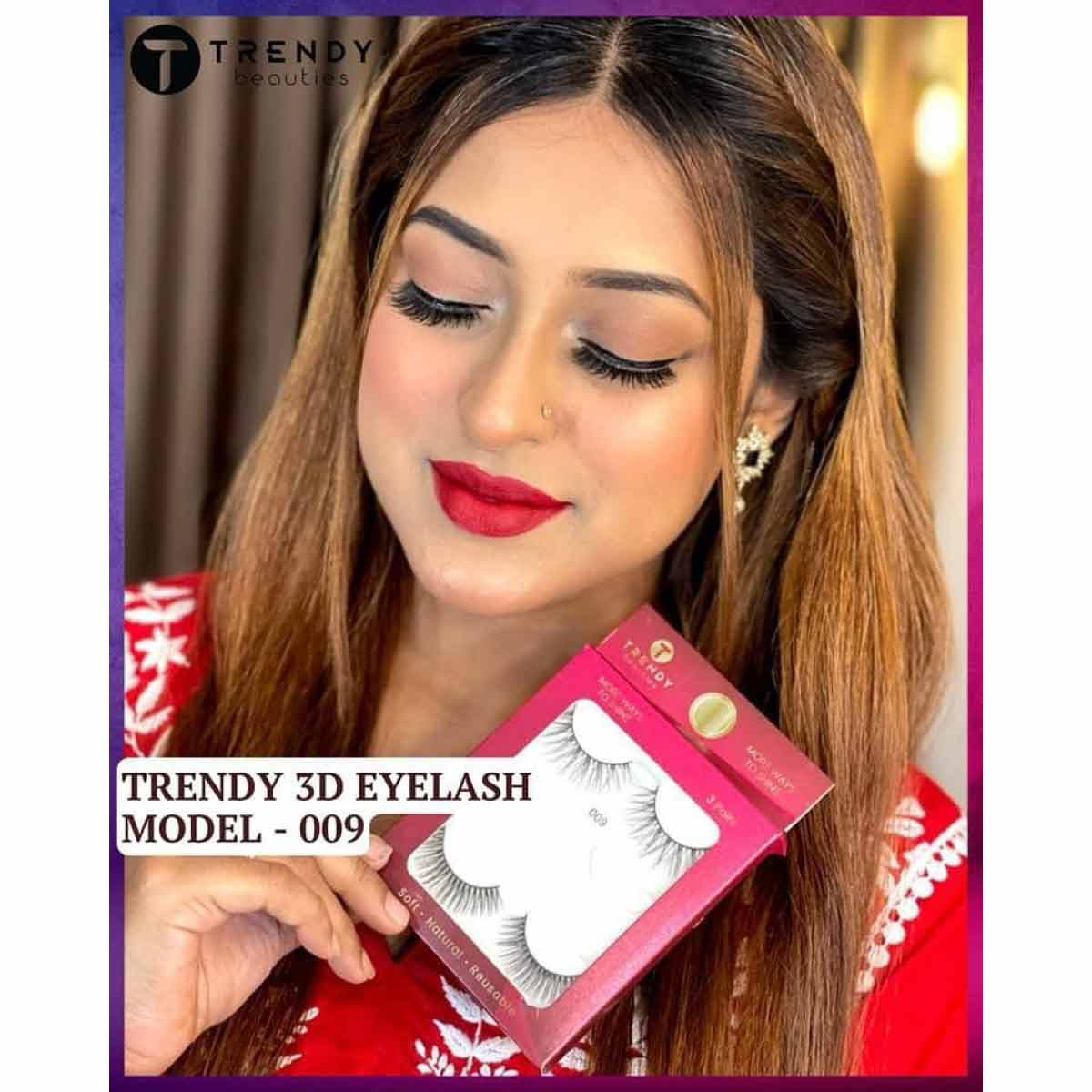Trendy Beauty 3 Pair Eyelash - 009