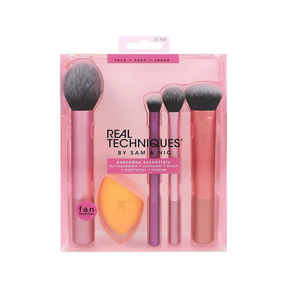 Real Techniques Everyday Essentials 5 Pcs Brush & Blender Set