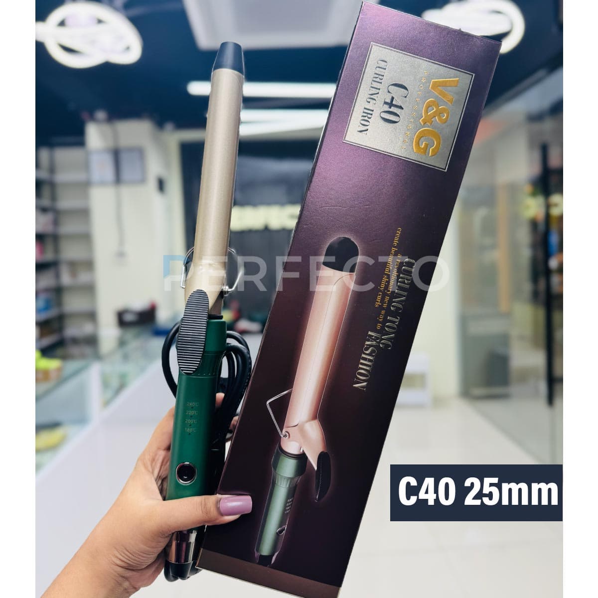 V&G Professional C40 Curling Iron 25mm
