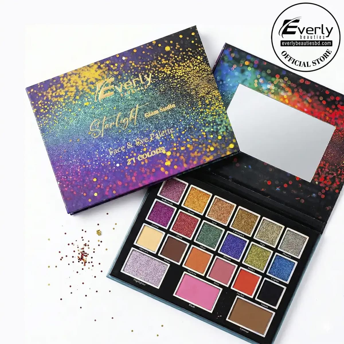 Everly Beauties Starlight Glam Studio Face & Eye Palette