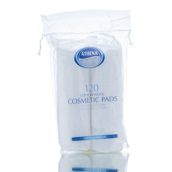 Athena Beaute 100% Cotton Wool Cosmetic Pads - 120pads