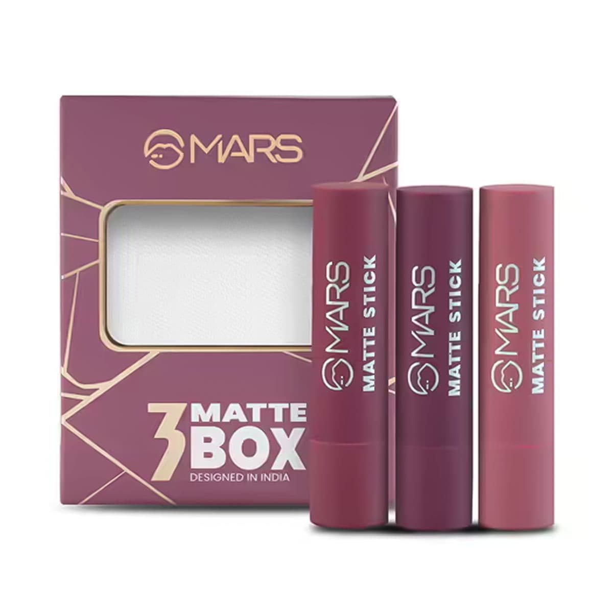Mars Matte Lipsticks Box | Set of 3