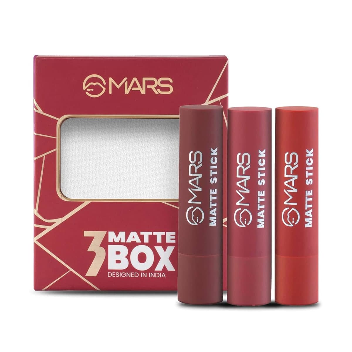 Mars Matte Lipsticks Box | Set of 3