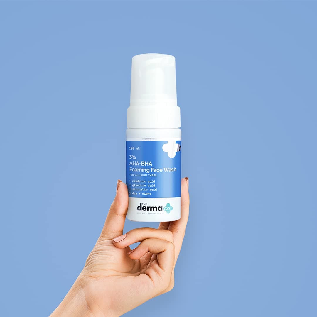 The Derma Co 3% AHA BHA Foaming Daily Face Wash