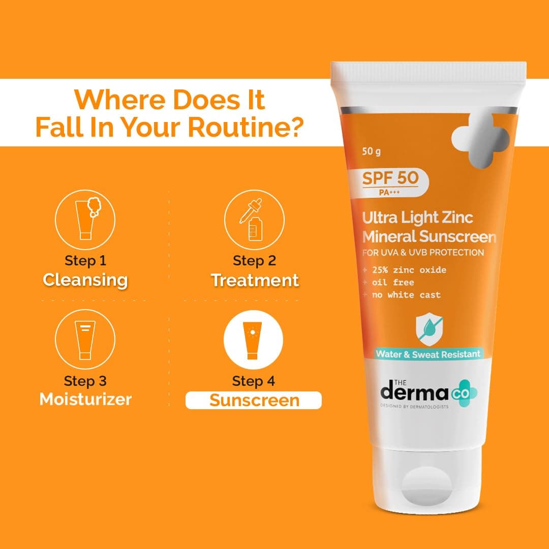 The Derma Co Ultra Light Zinc Mineral Sunscreen