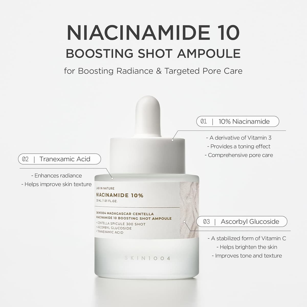 Skin1004 Niacinamide 10 Boosting Shot Ampoule