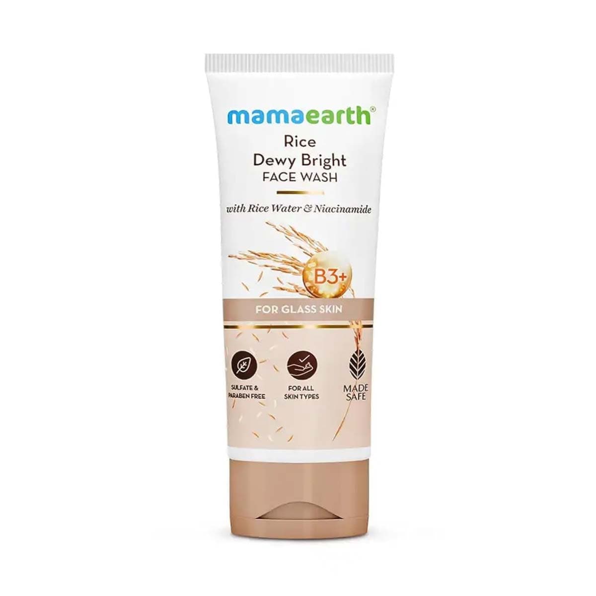 Mamaearth Rice Dewy Bright Face Wash For Glass Skin