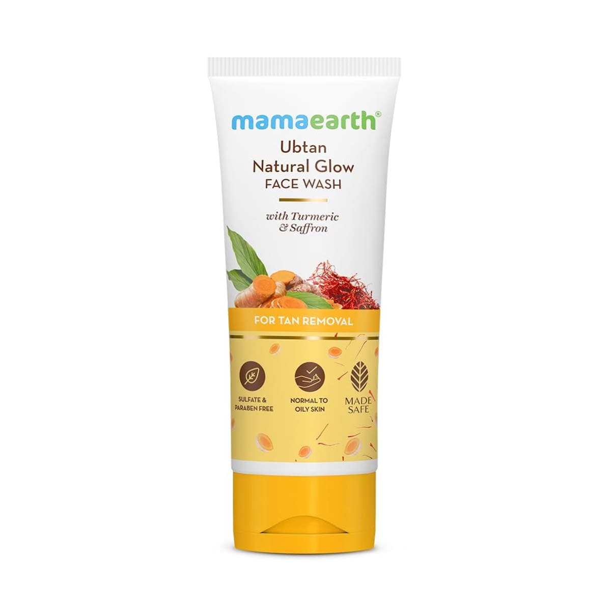 Mamaearth Ubtan Natural Glow Face Wash For Tan Removal