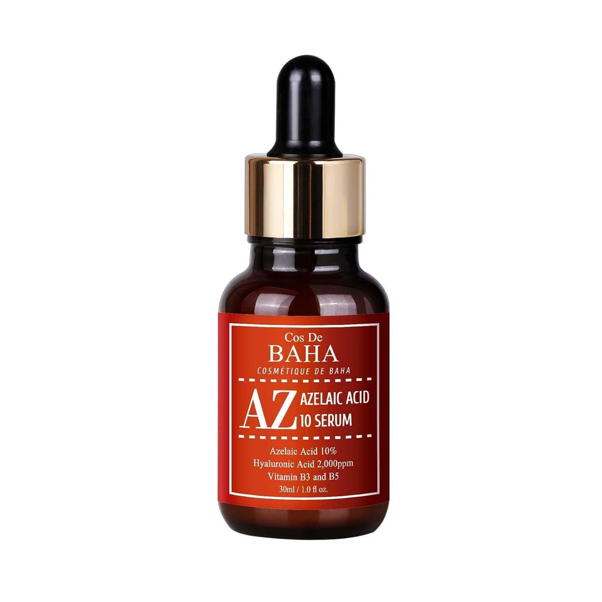 Cos De Baha Azelaic Acid 10% Facial Serum with Niacinamide (AZ)