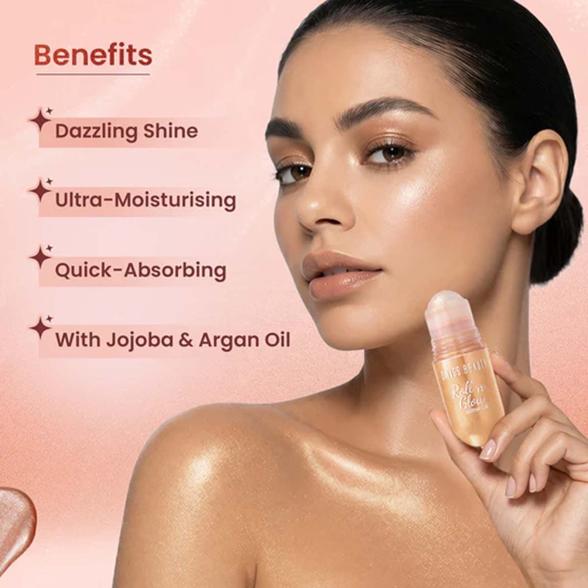Swiss Beauty Roll 'n' Glow Glitter Oil