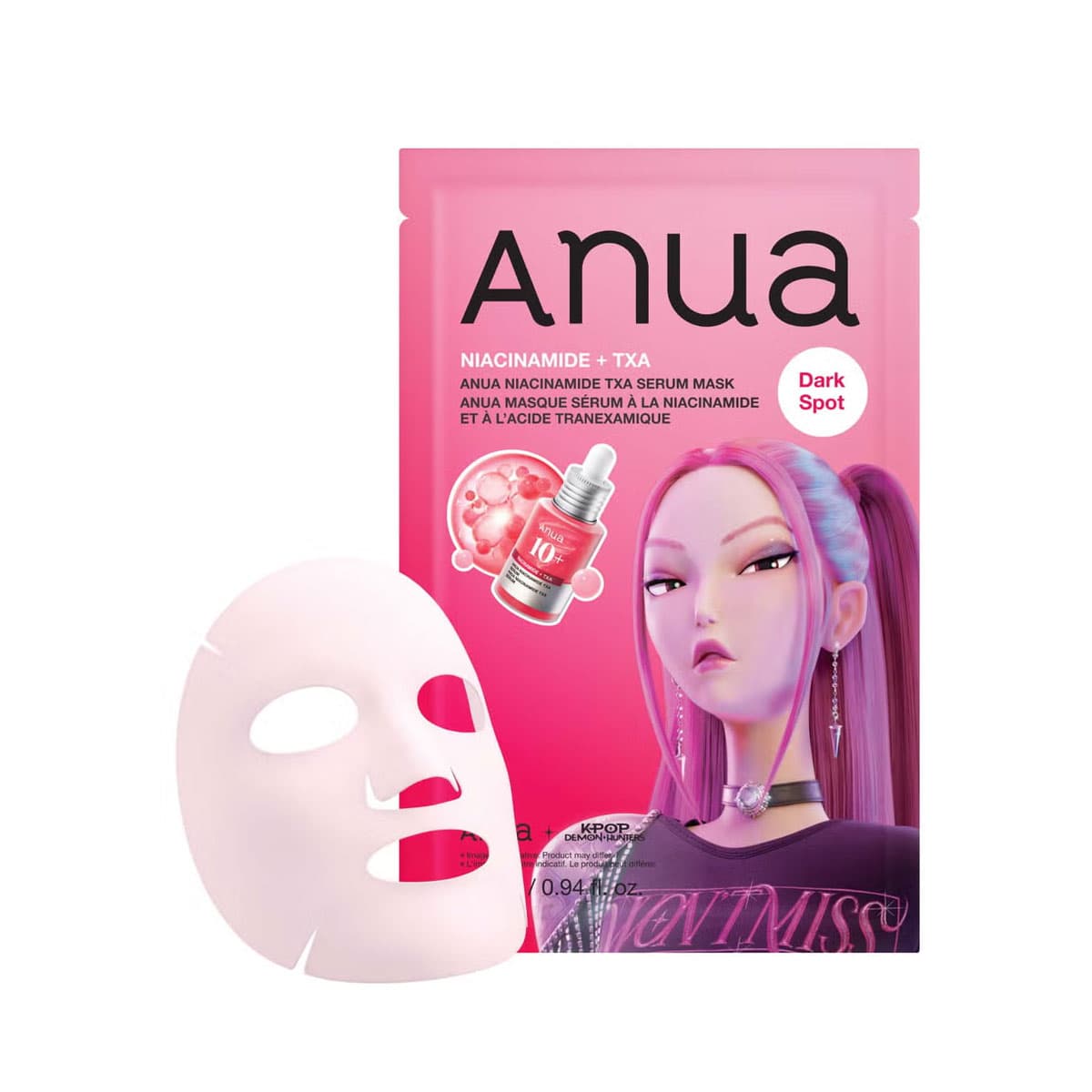 Anua K-Pop Demon Hunters Niacinamide + TXA Serum Mask