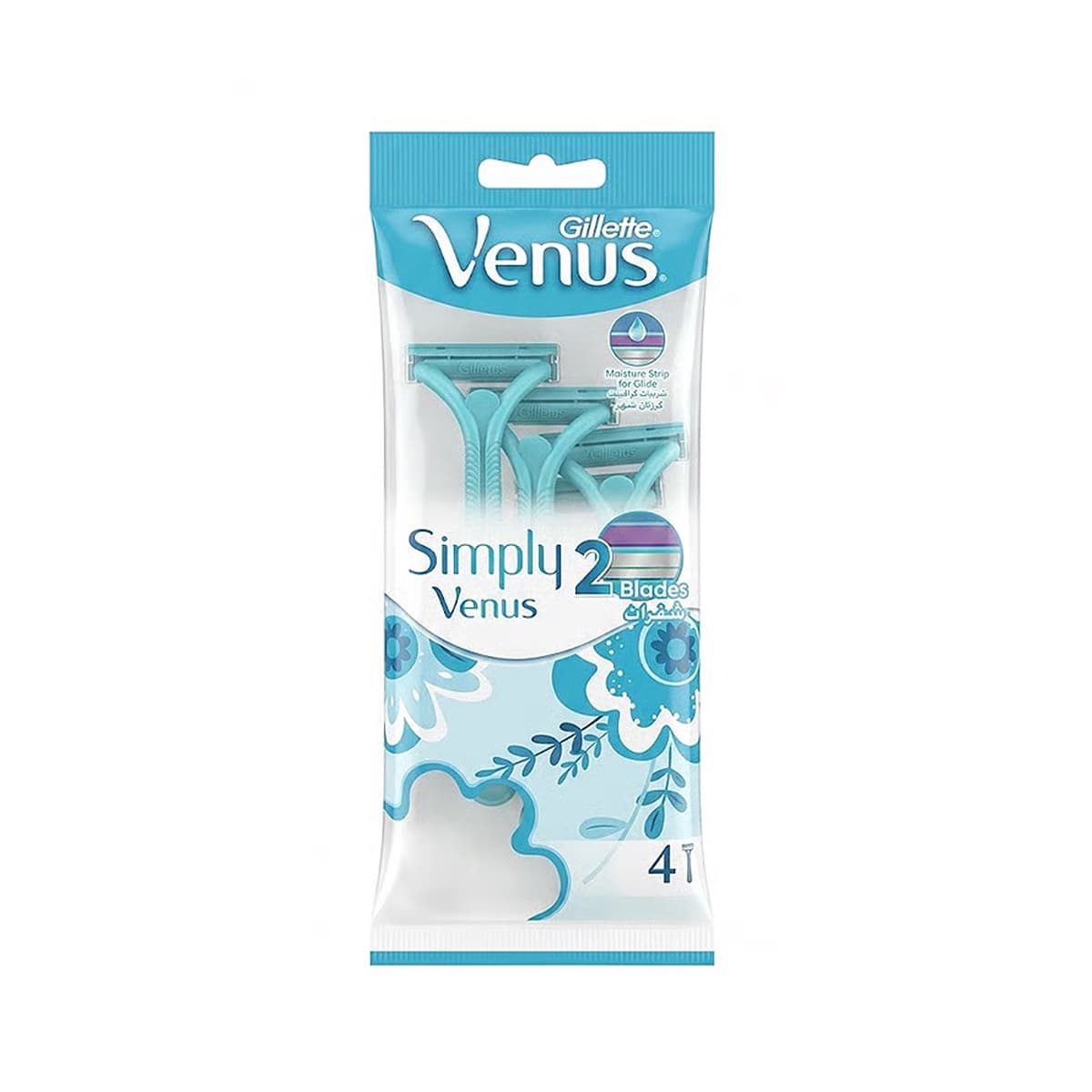 Gillette Simply Venus Disposable Razor For Women 4pcs