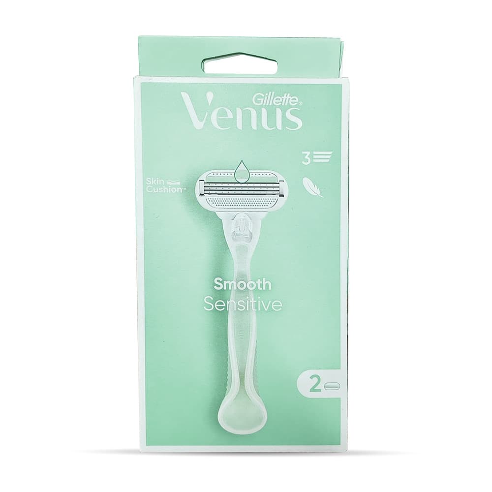 Gillette Venus Smooth Sensitive Razor (2 Razor Blades)