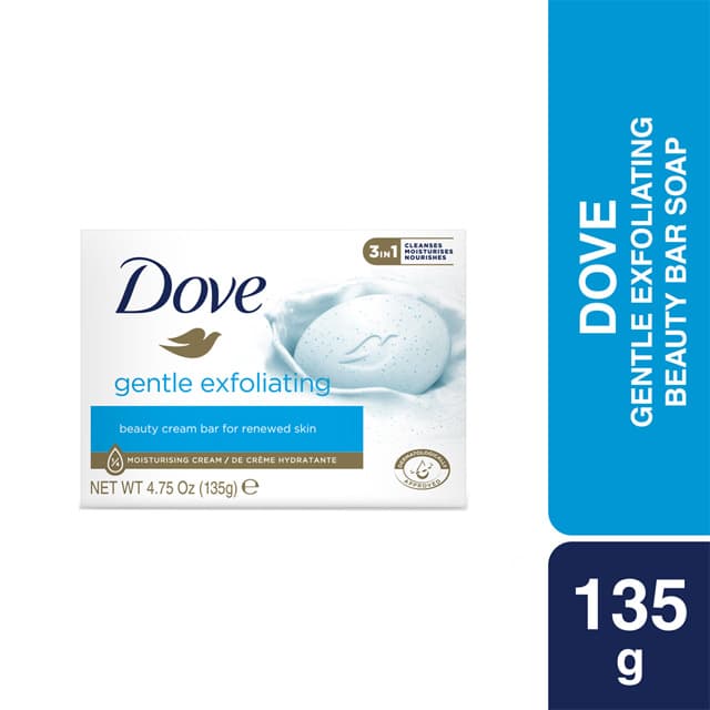 Dove Beauty Bar Soap Gentle Exfoliating