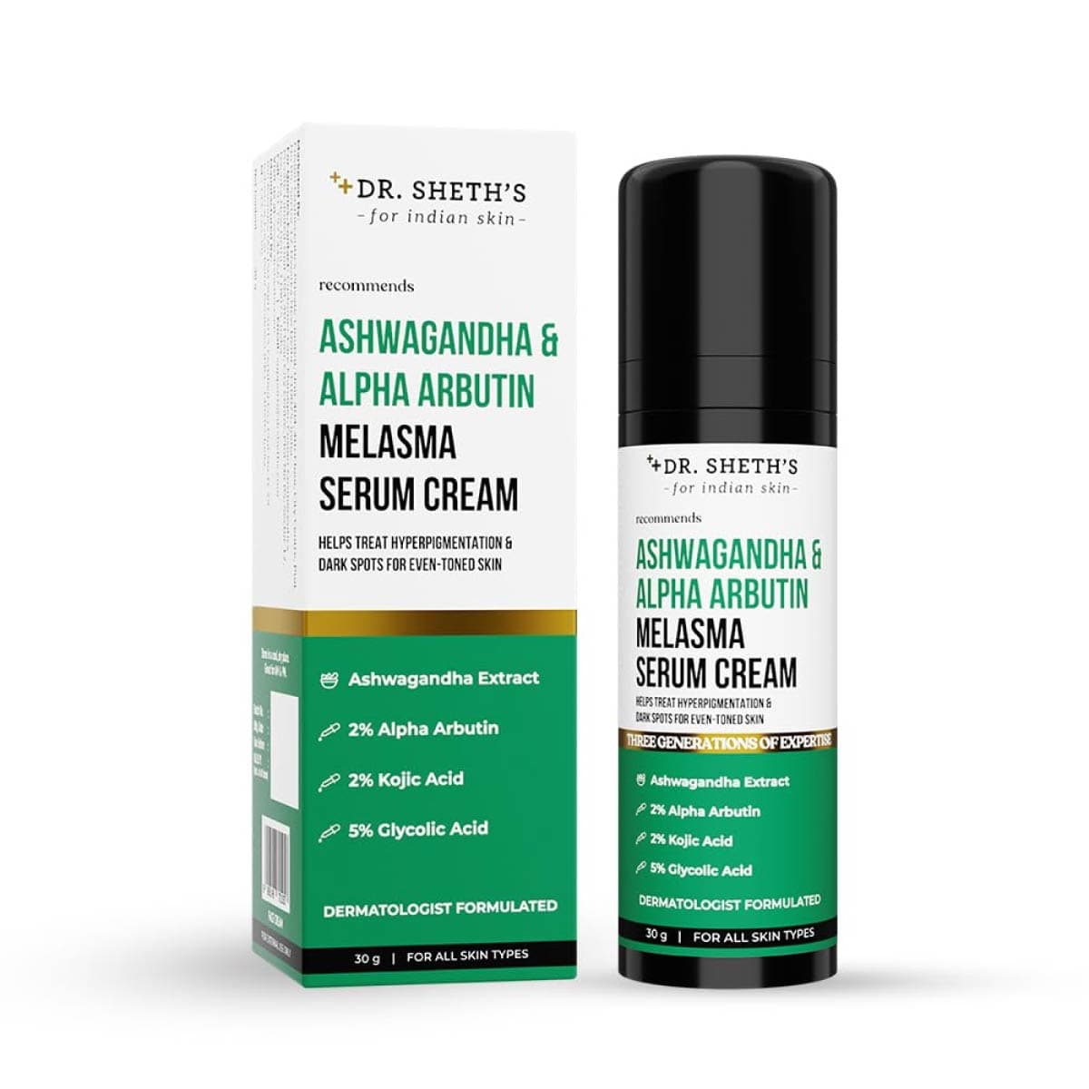 Dr. Sheths Ashwagandha & Alpha Arbutin Melasma Serum Cream