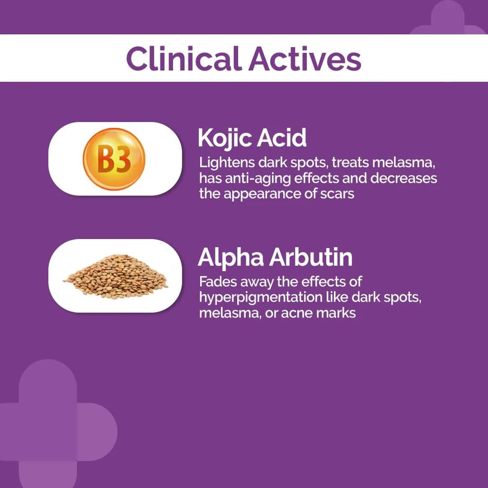 The Derma Co 1% Kojic + Arbutin Night Repair Face Serum-Gel