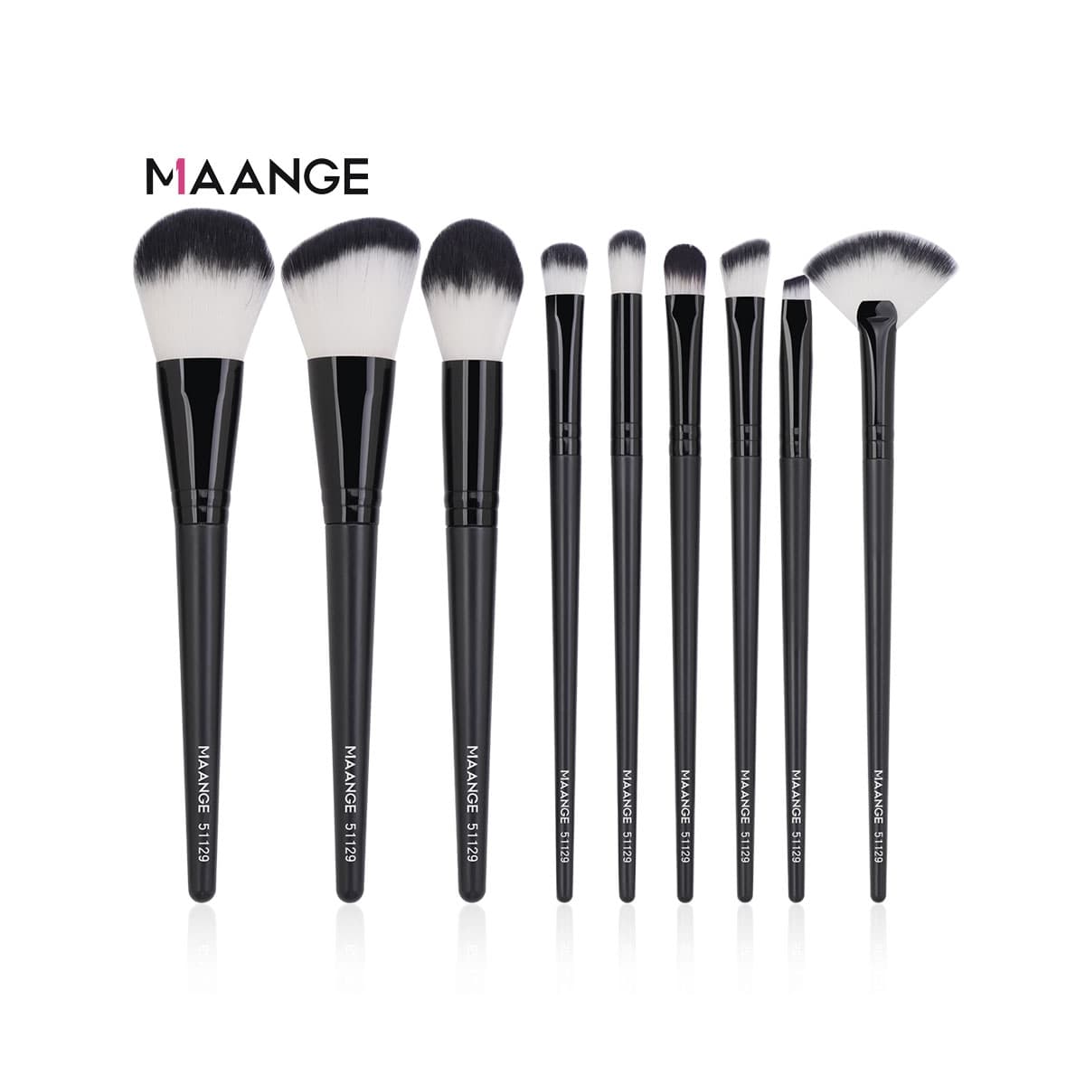 Maange 9pcs Brush Set (Black)