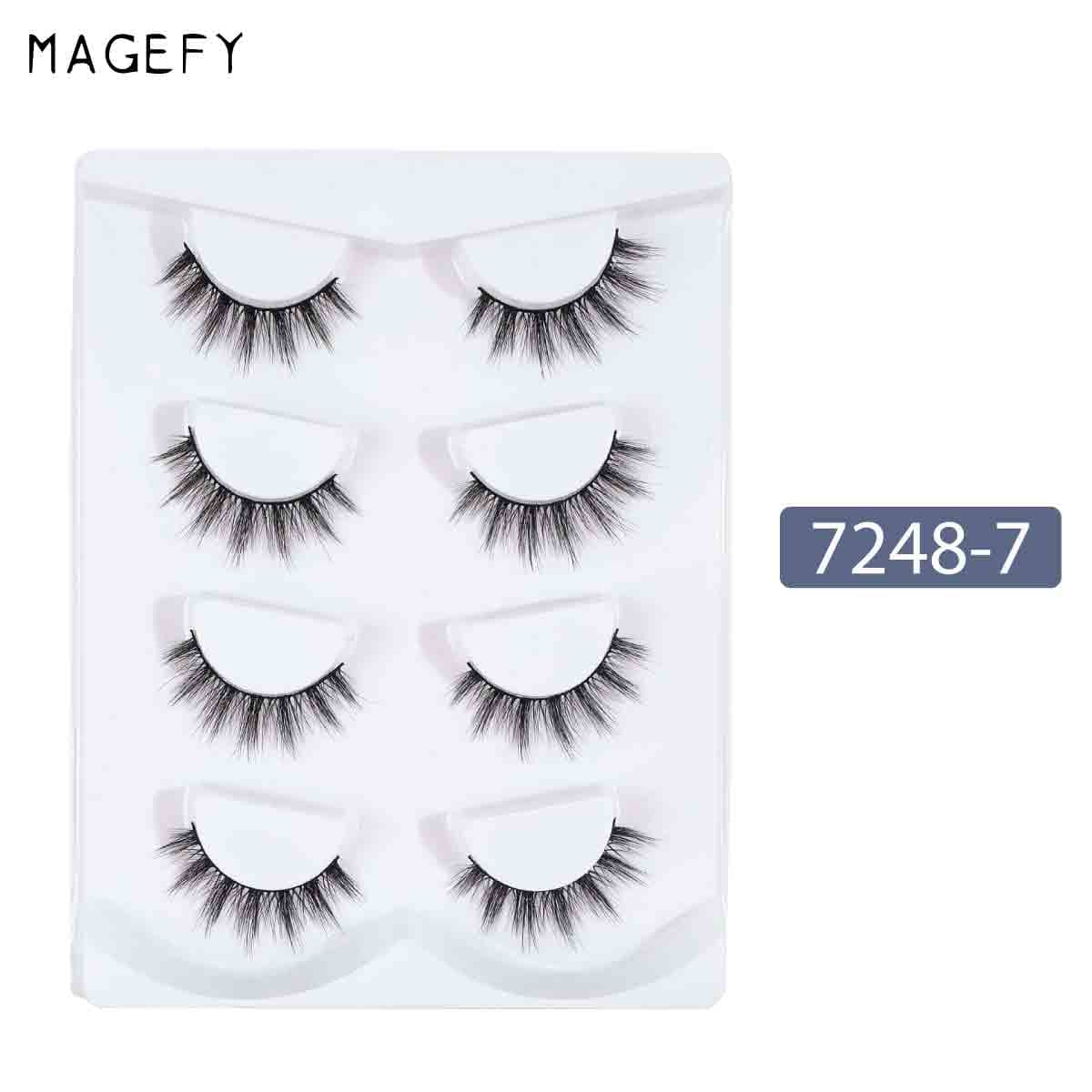 Magefy 4 Pair Eyelash (7248-7)