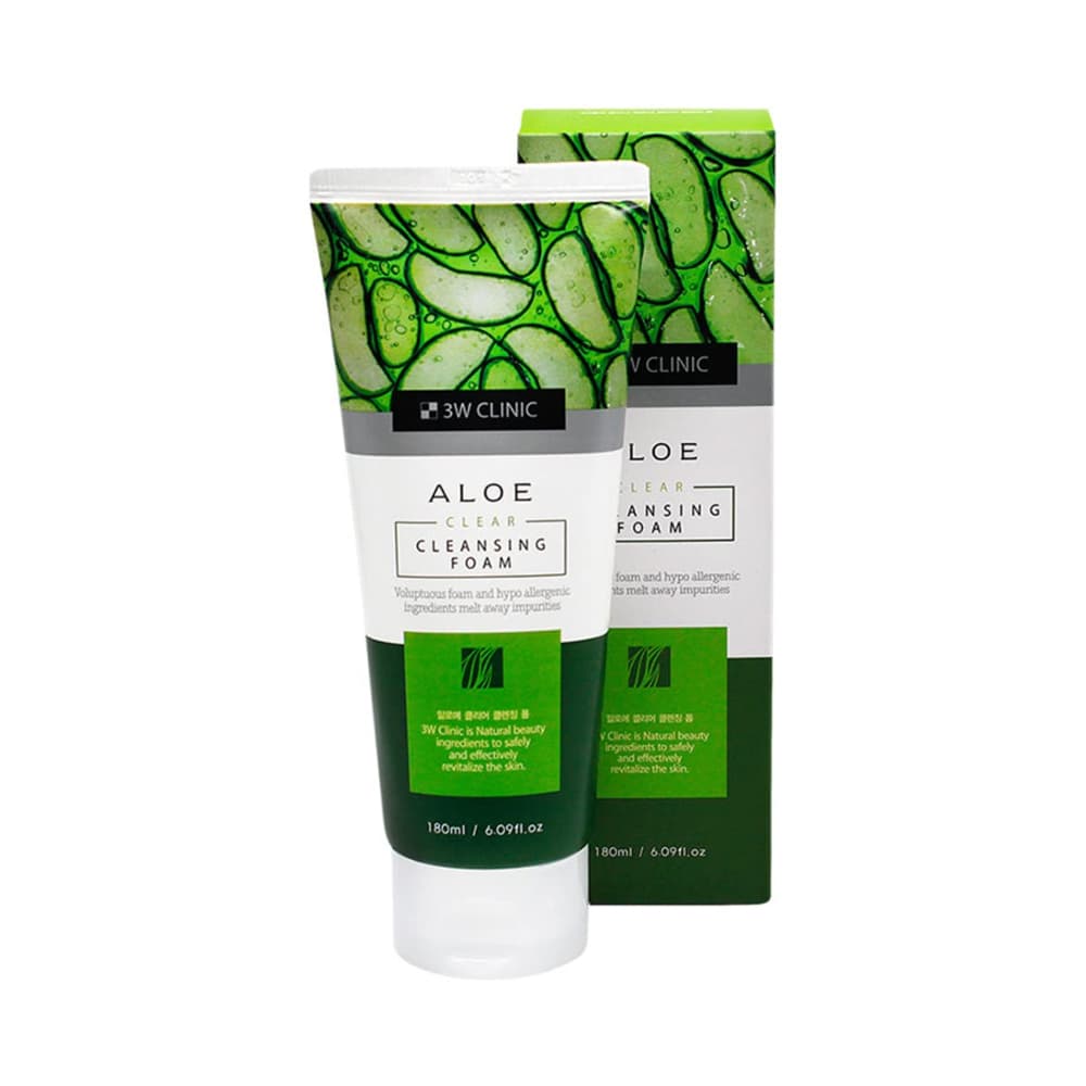 3W Clinic Aloe Clear Cleansing Foam
