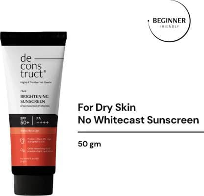 Deconstruct Fluid Brightening Sunscreen for Dry Skin - SPF 50+ PA++++
