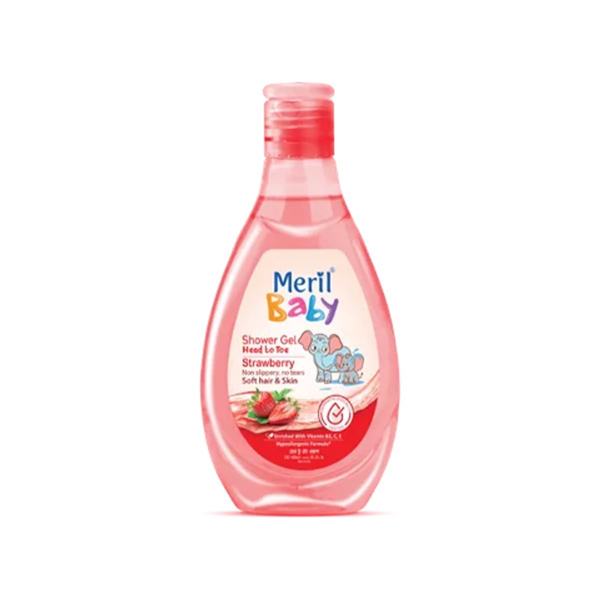 Meril Baby Shower Gel Head to Toe (Strawberry)