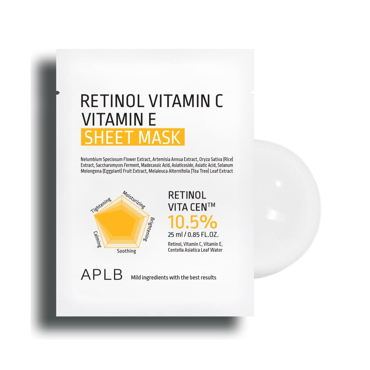 APLB Retinol Vitamin C Vitamin E Sheet Mask