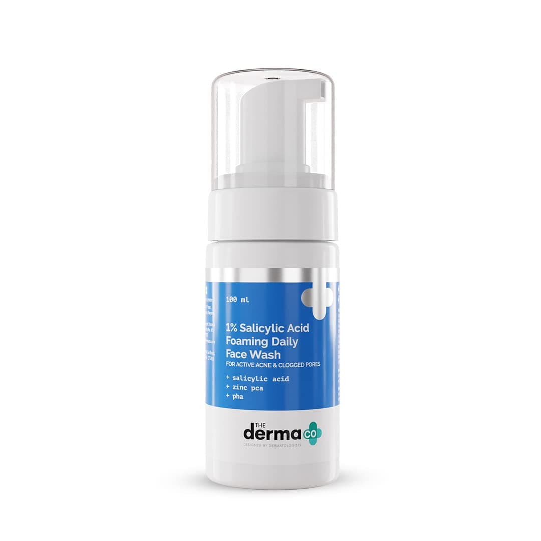The Derma Co 1% Salicylic Acid Foaming Daily Face Wash