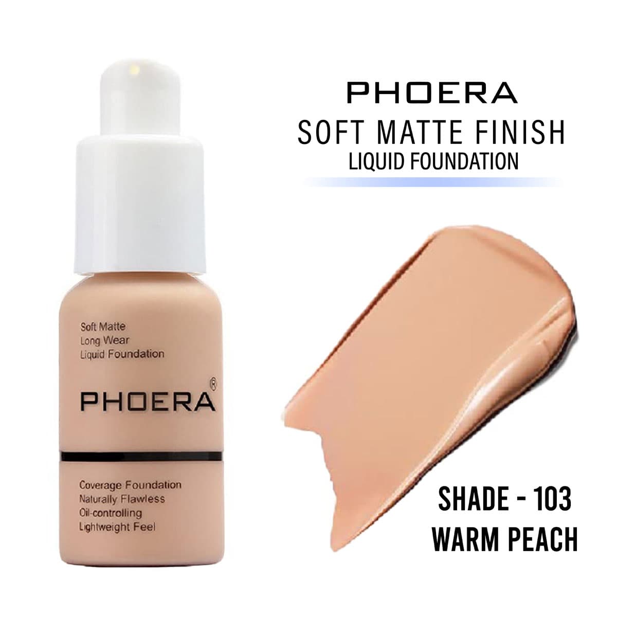 Phoera Silky Full Coverage Liquid Matte Foundation