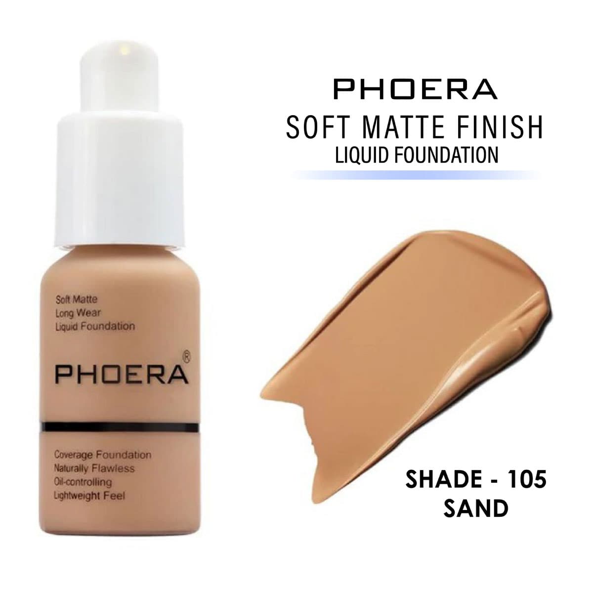 Phoera Silky Full Coverage Liquid Matte Foundation