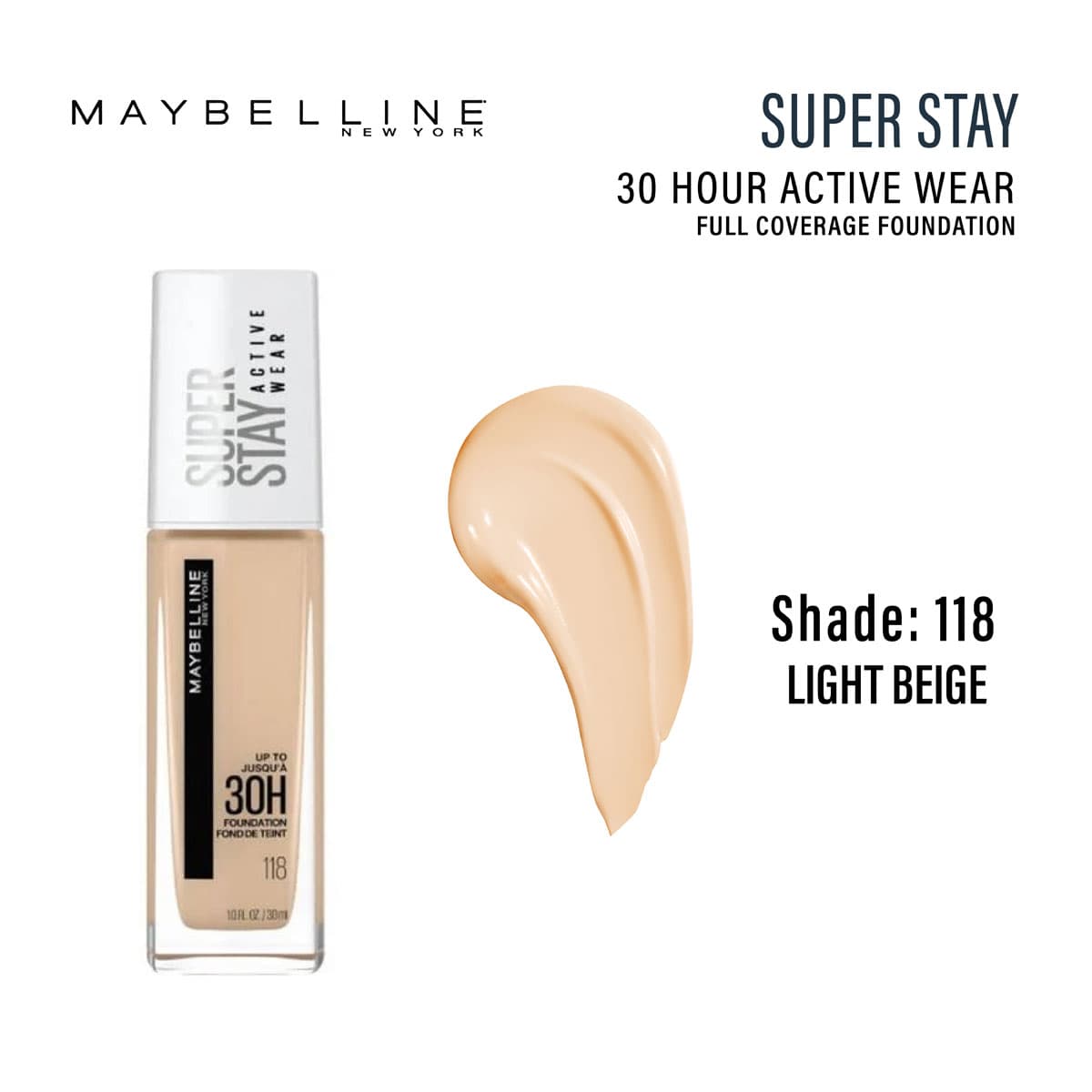 Maybelline Superstay 30 Hour Active Wear Full Coverage Foundation