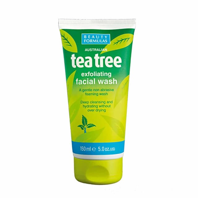 Beauty Formulas Tea Tree Exfoliating Facial Wash