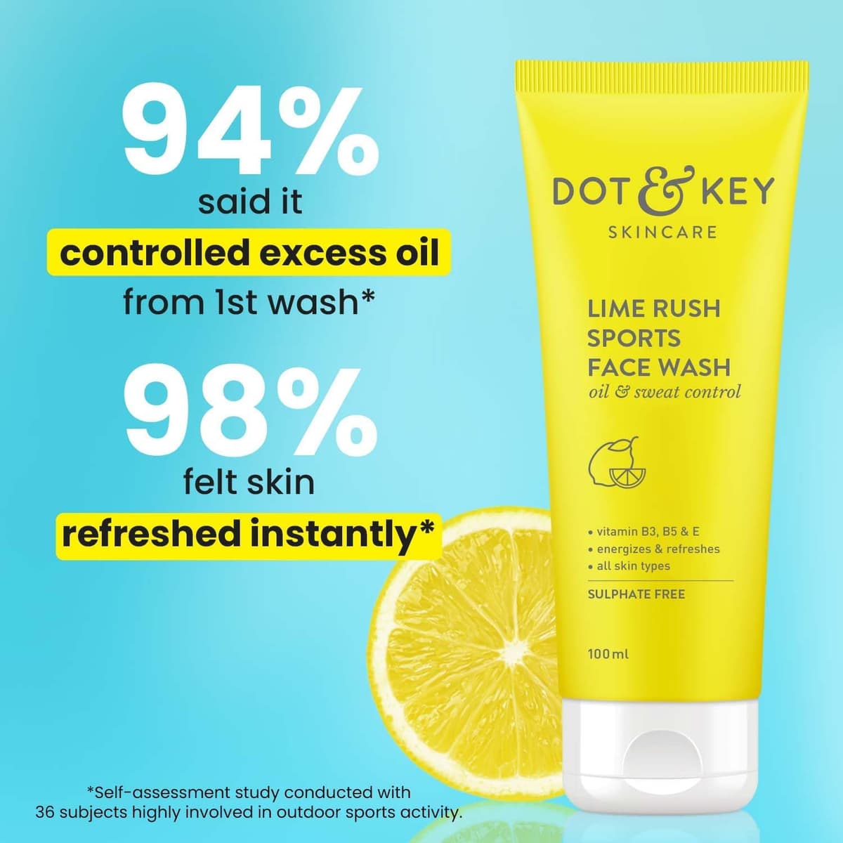 Dot & Key Lime Rush Sports Face Wash