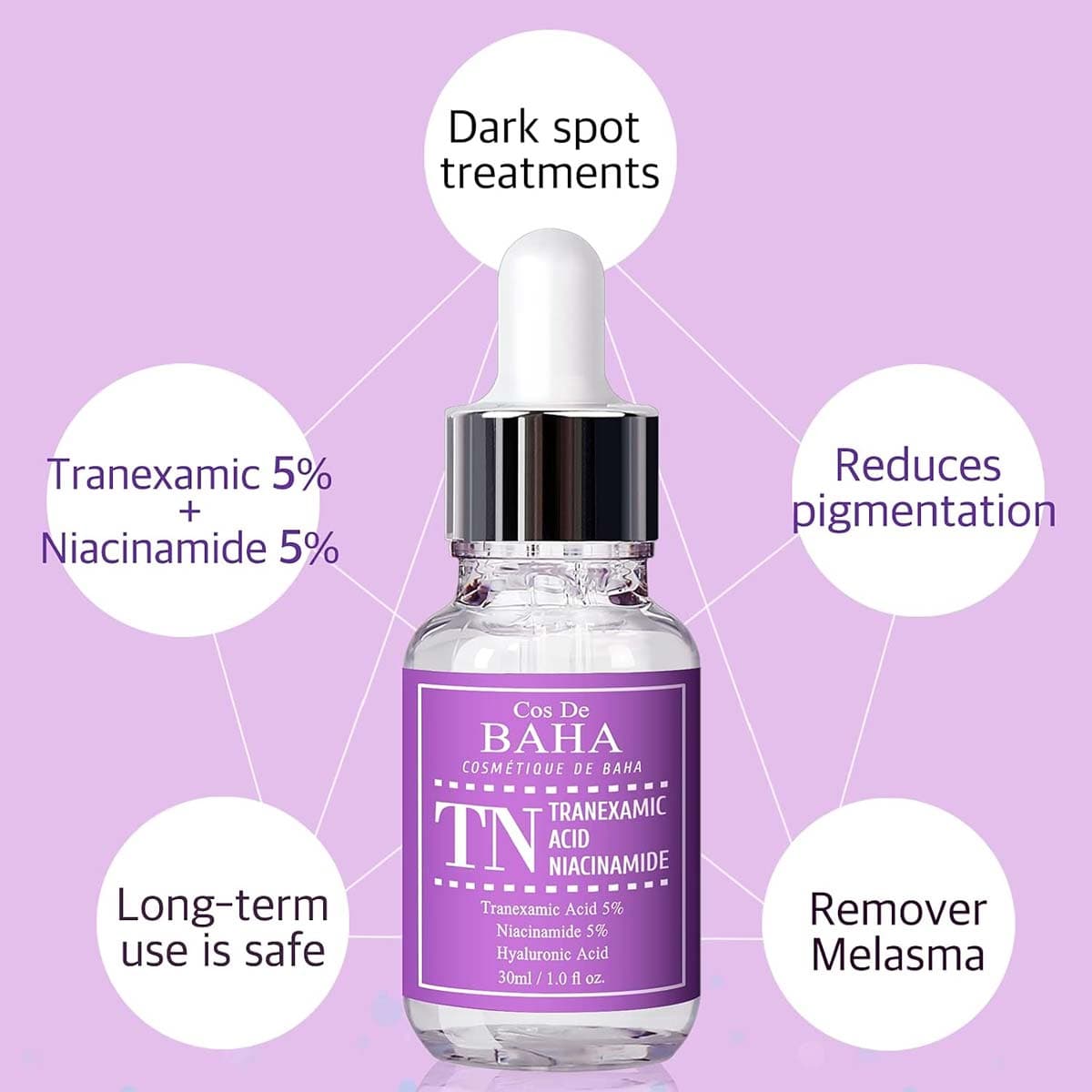 Cos De Baha Tranexamic Acid 5% Serum with Niacinamide 5% Serum (TN)