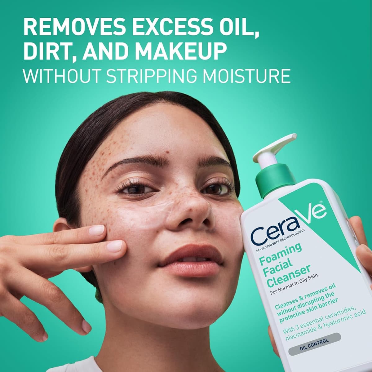 CeraVe Foaming Facial Cleanser For Normal to Oily Skin (USA Variant)