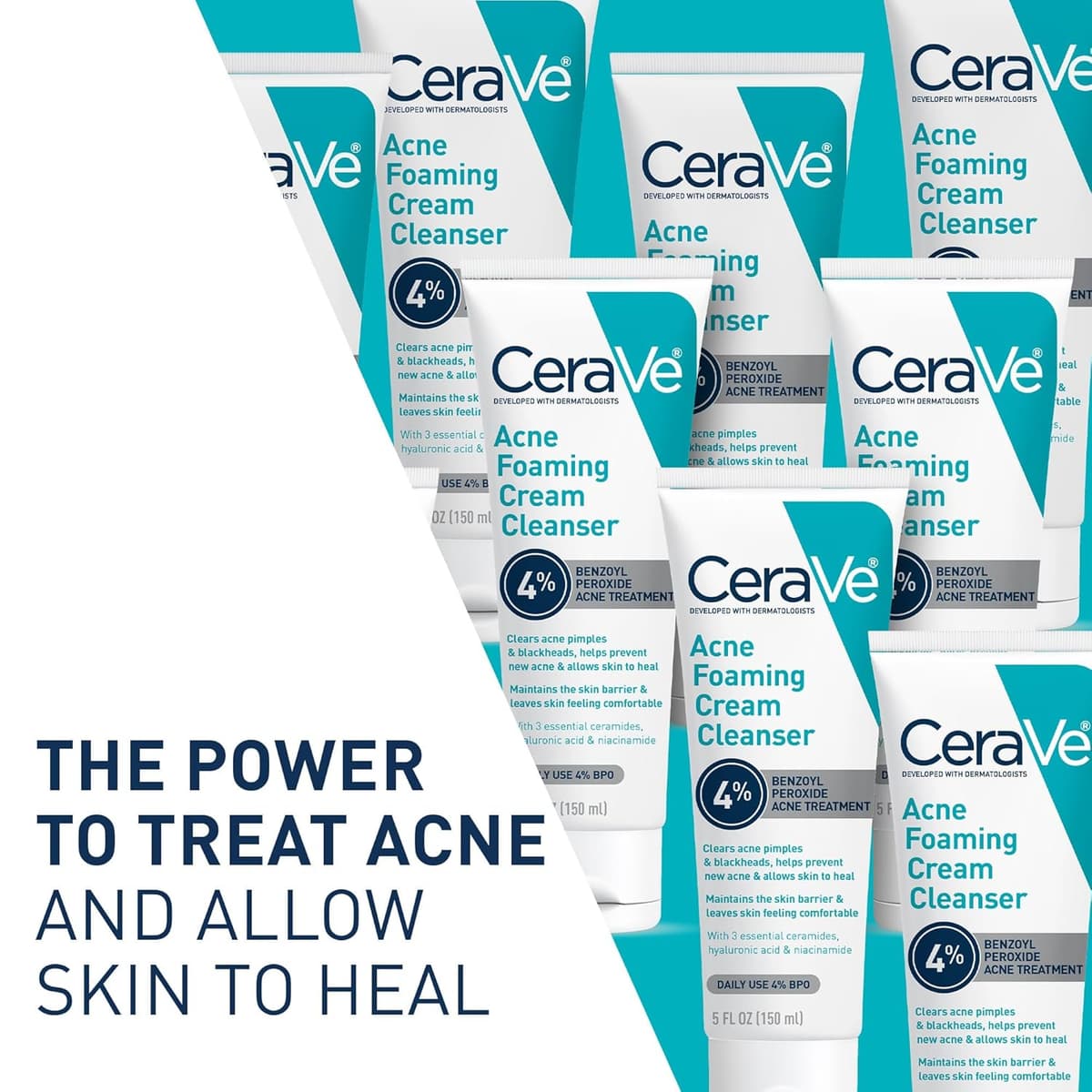 CeraVe Acne Foaming Cream Cleanser (USA Variant)