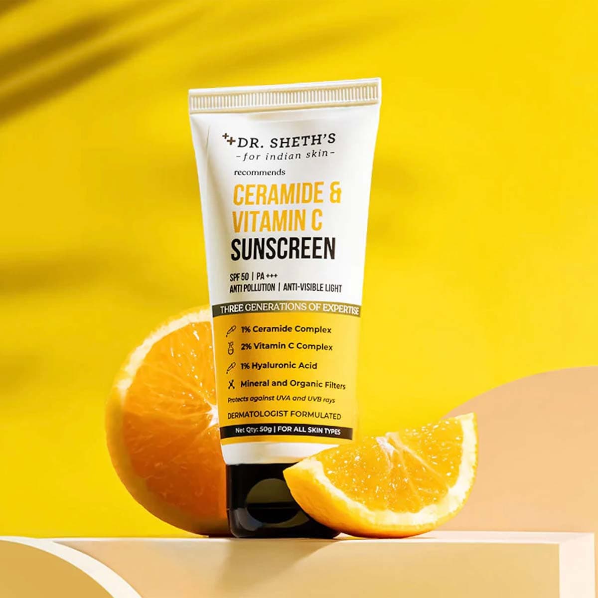 Dr. Sheths Ceramide+Vitamin C Sunscreen SPF 50