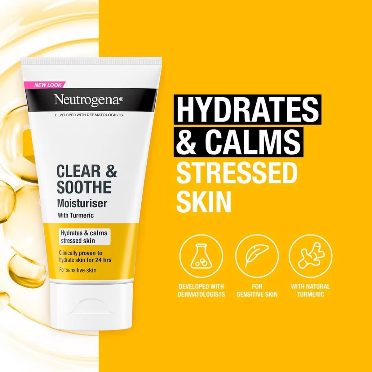Neutrogena® Clear & Soothe Moisturiser with Turmeric