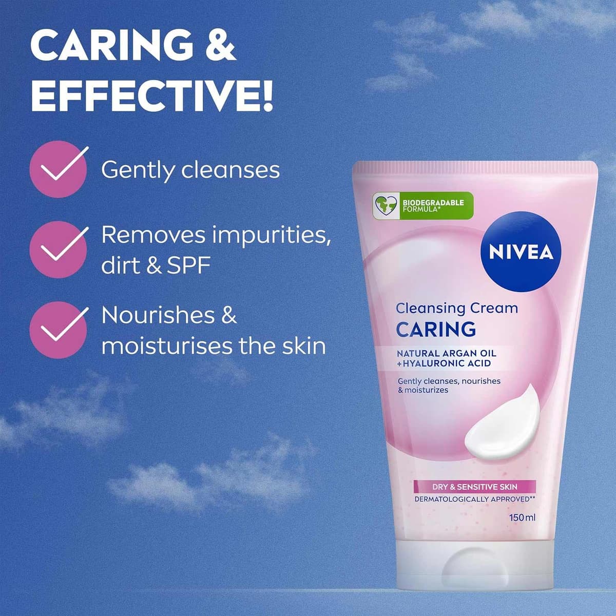 Nivea Caring Cleansing Cream Face Wash