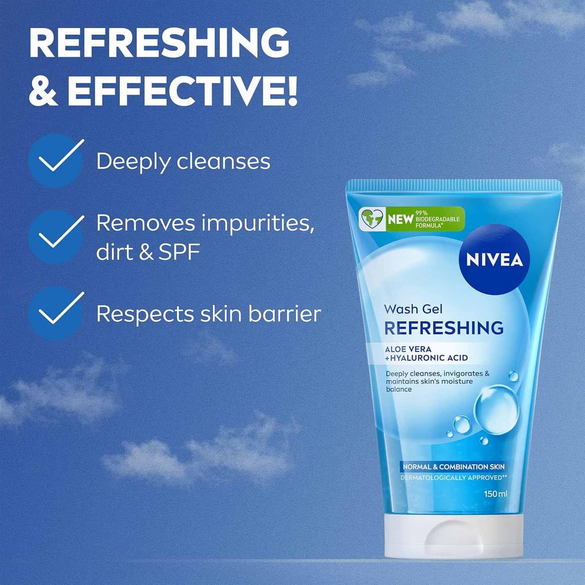 Nivea Refreshing Face Wash Gel with Hyaluronic Acid