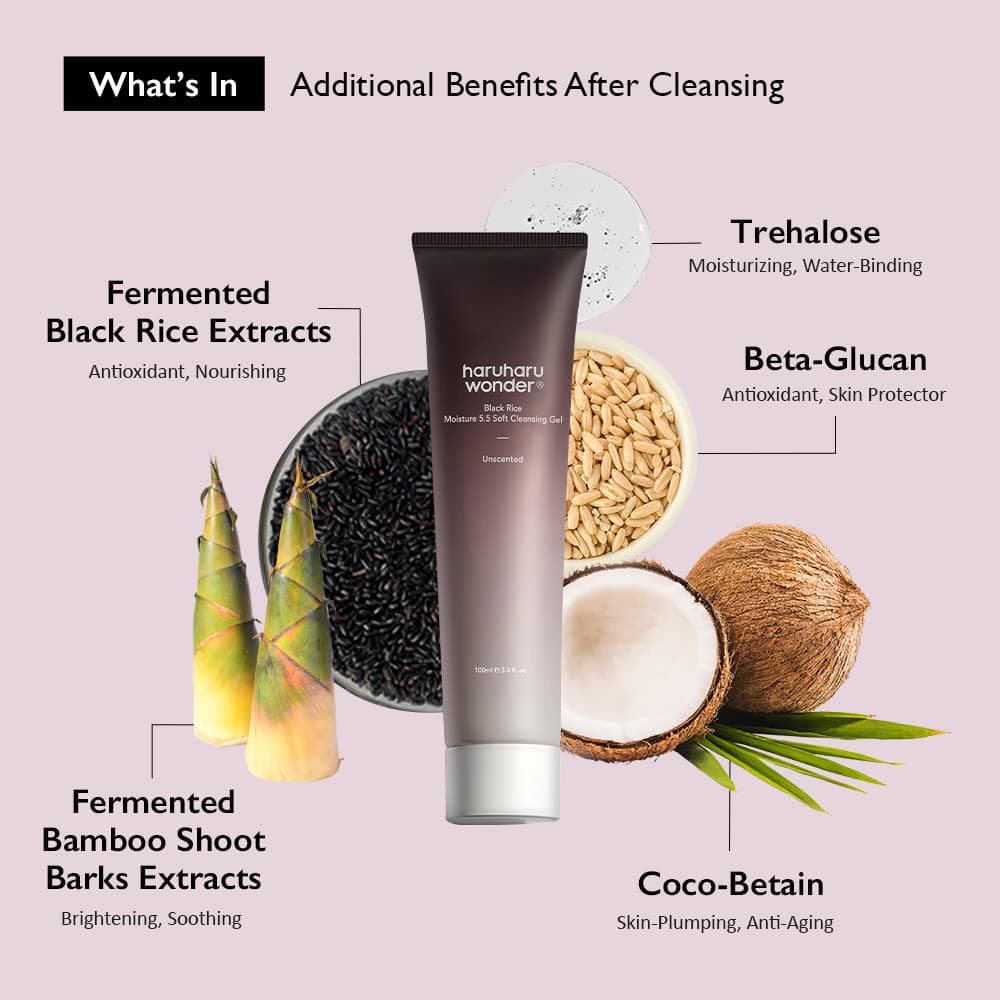 haruharu Black Rice Moisture 5.5 Soft Cleansing Gel