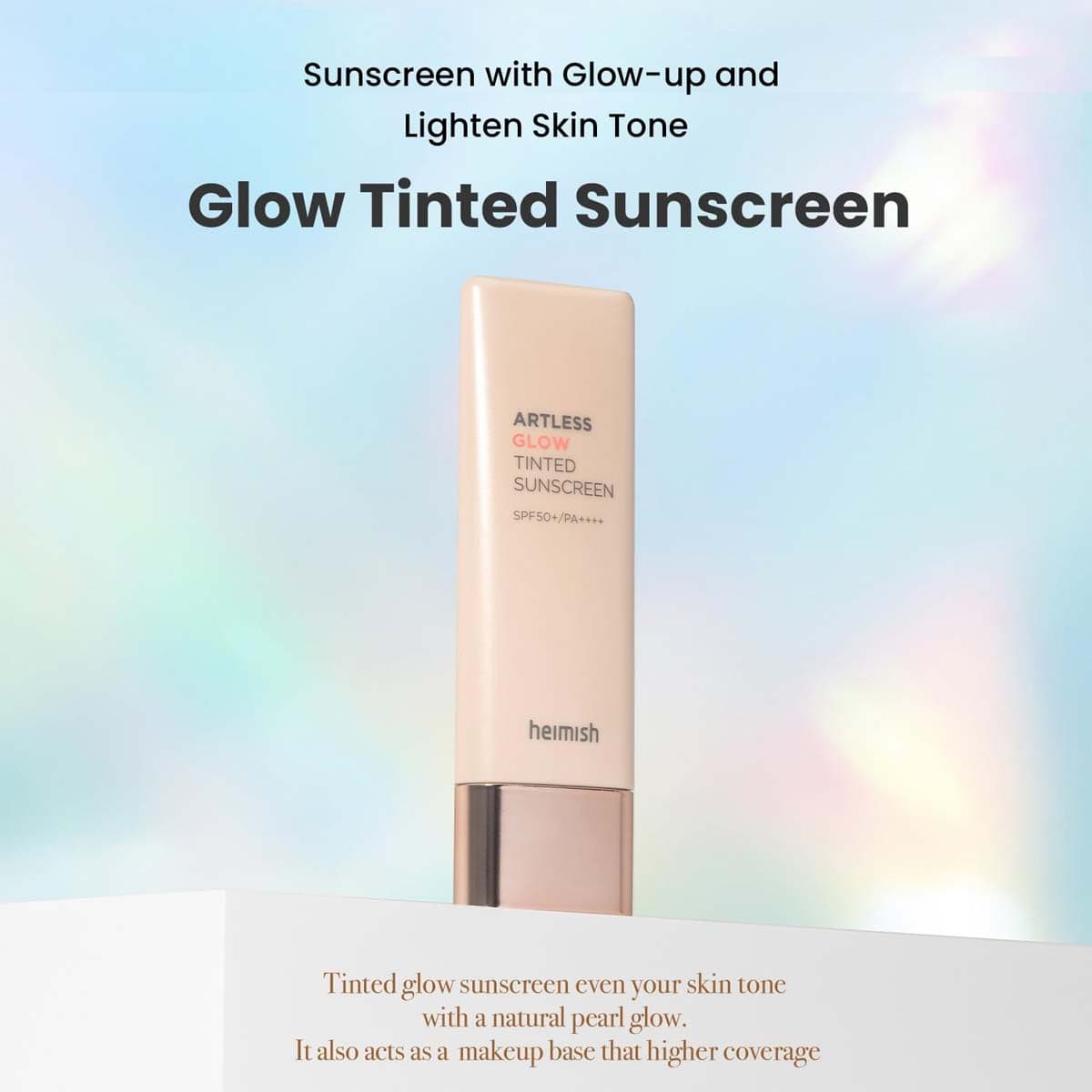 Heimish Artless Glow Tinted Sunscreen Shine Beige SPF50+ PA+++