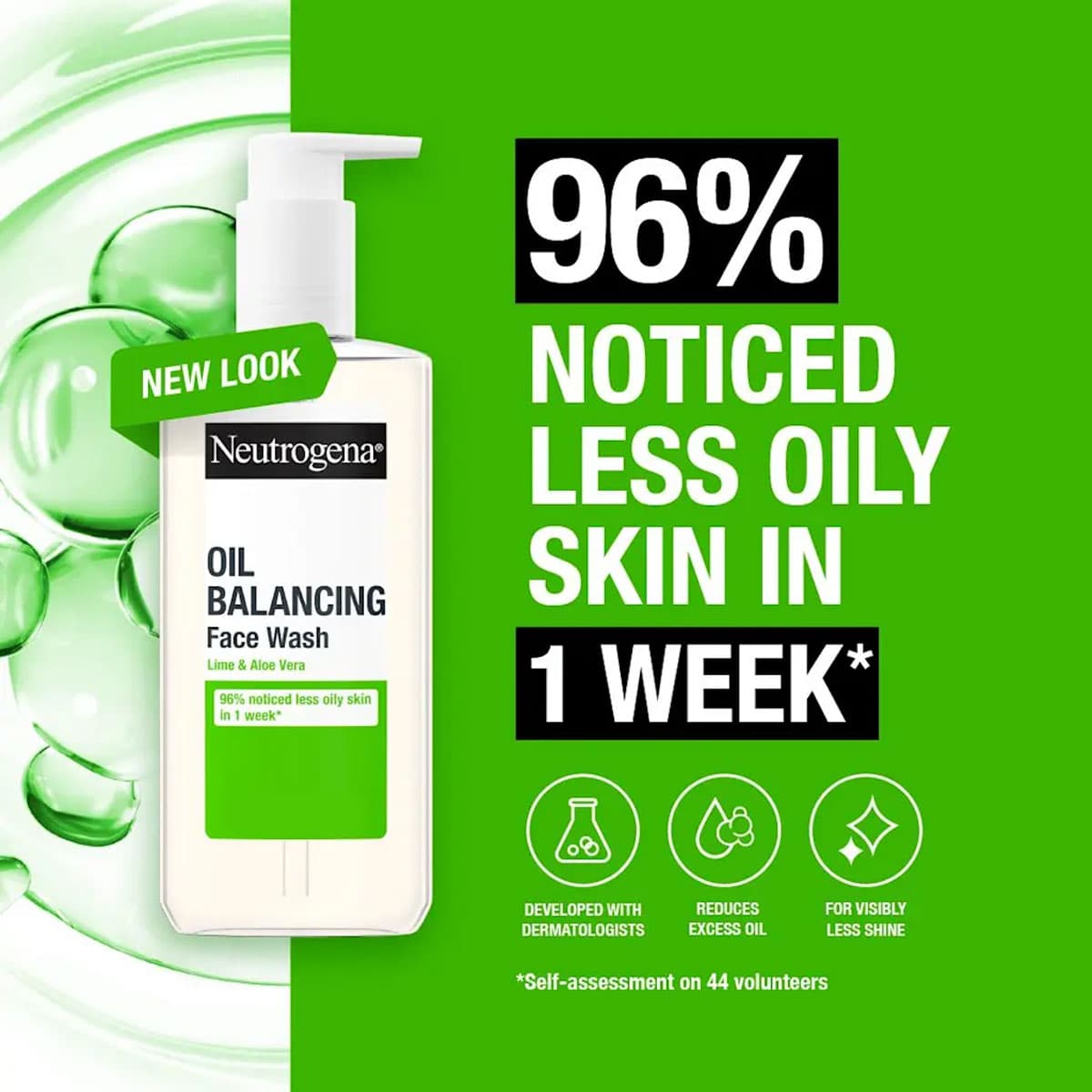 Neutrogena Oil Balancing Face Wash for Oily Skin with Lime & Aloe Vera
