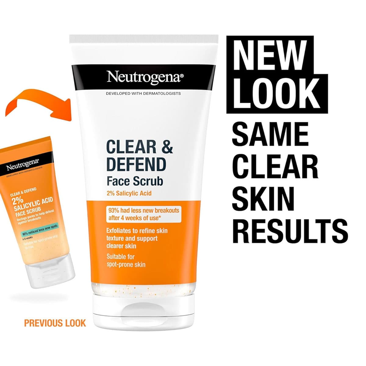 NEUTROGENA® Clear & Defend 2% Salicylic Acid Face Scrub