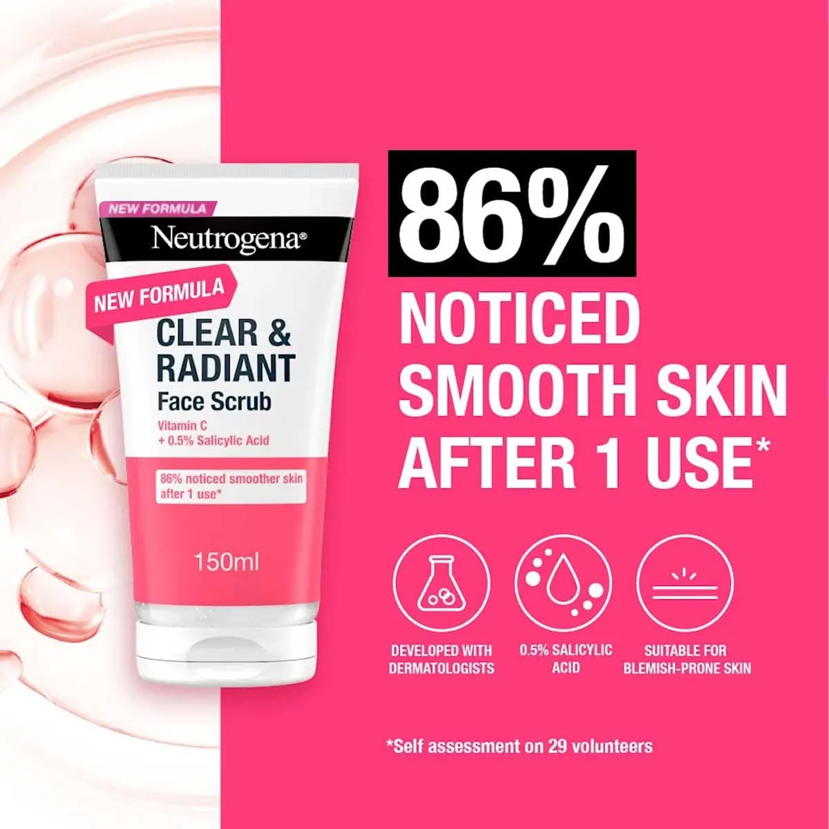 Neutrogena Clear & Radiant Daily Face Scrub