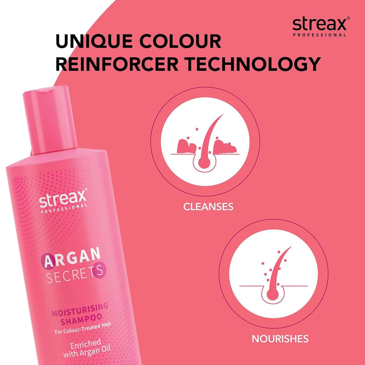 Streax Argan Secrets Moisturising Shampoo