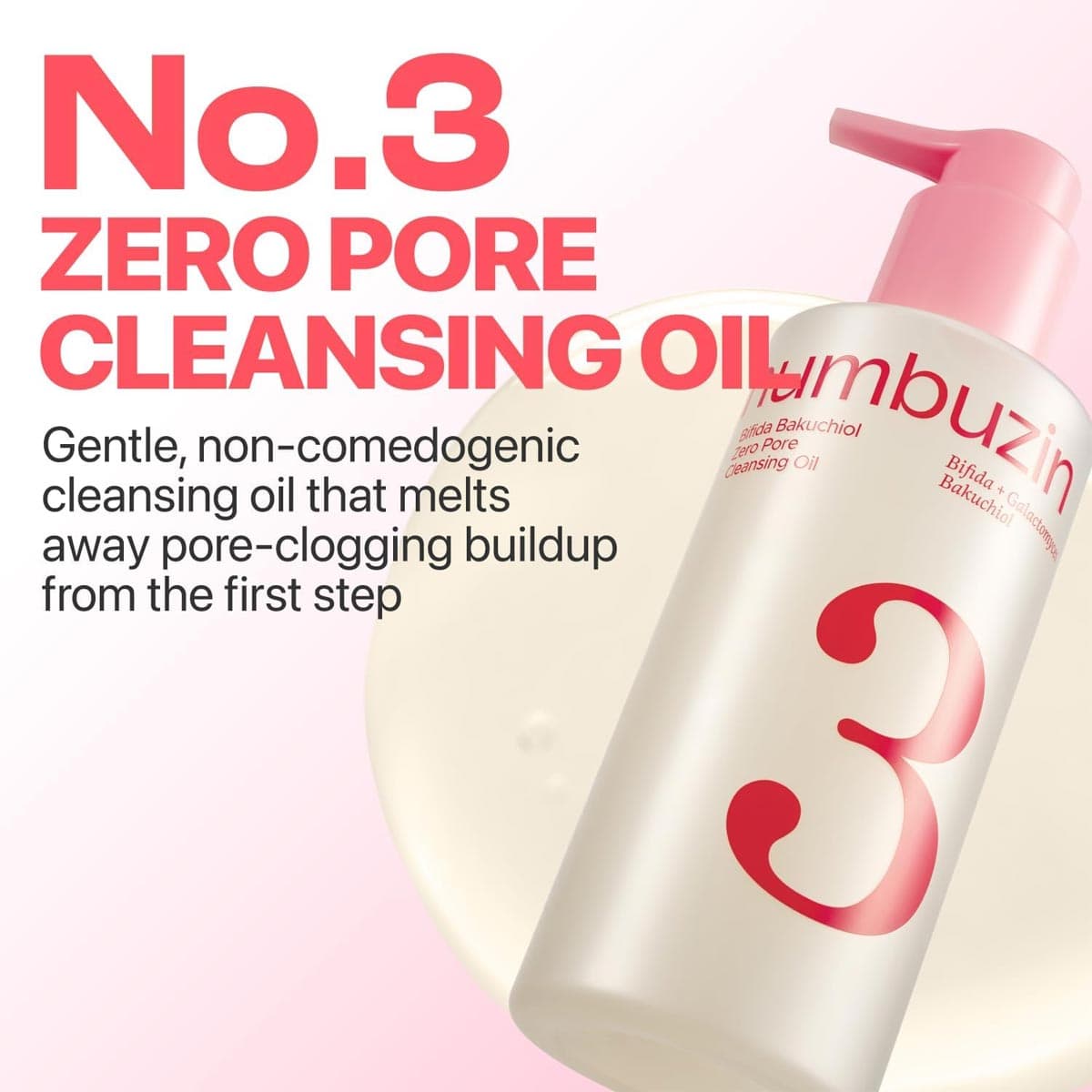 Numbuzin No.3 Bifida Bakuchiol Zero Pore Cleansing Oil