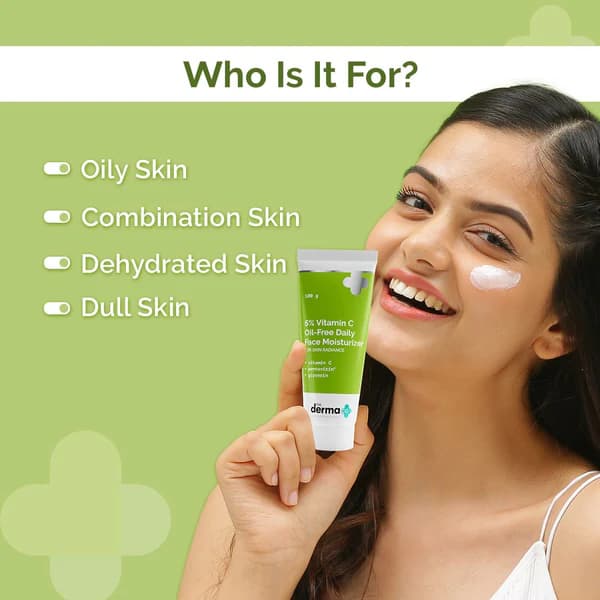 The Derma Co 5% Vitamin C Oil-Free Daily Face Moisturizer